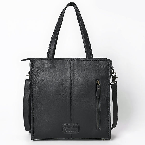 ADBG1751 American Darling Hair-On Cowhide Tote Bag with Braided Handles and Tassels