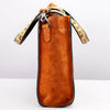 ADBG1756 American Darling Western Genuine Suede Tote Bag with Boot Stitching and Rivet Accents