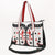 ADBG1757 American Darling Western Rivets Embossed Leather Tote Bag with Handcrafted Detailing