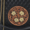 ADBGA814 American Darling Hand Tooled Leather Tote Bag Quilted Floral Carved