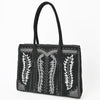 ADBGA819 American Darling Handcrafted Suede Tote Bag with Boot Stitched Embroidery