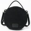 ADBG1758 American Darling Western Hand-Tooled Floral Canteen Bag Genuine Suede Leather