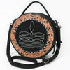 ADBG1758 American Darling Western Hand-Tooled Floral Canteen Bag Genuine Suede Leather