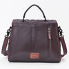 ADBG1760 American Darling Western Messenger Bag - Hand-Woven Saddle Blanket & Quilted Leather