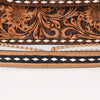 ADBGA822 American Darling Hand Tooled Genuine Leather Messenger Bag Buck Stitched