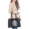 ADBGA823 American Darling Handcrafted Braided Leather Tote Bag with Fringes