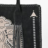 ADBGA823 American Darling Handcrafted Braided Leather Tote Bag with Fringes