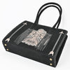 ADBGA823 American Darling Handcrafted Braided Leather Tote Bag with Fringes