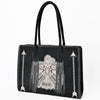 ADBGA823 American Darling Handcrafted Braided Leather Tote Bag with Fringes