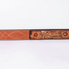 ADBLF349 Hand Tooled Genuine suede American Leather Belt Men and Women