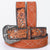 ADBLF349 Hand Tooled Genuine suede American Leather Belt Men and Women