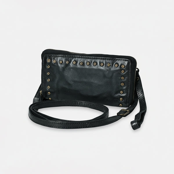 SWC212 Cuorina - Luxury Leather Riveted Wristlet