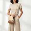 ADBG1679 American Darling Quilted Leather Crossbody | Hand-Tooled Floral Accent Bag