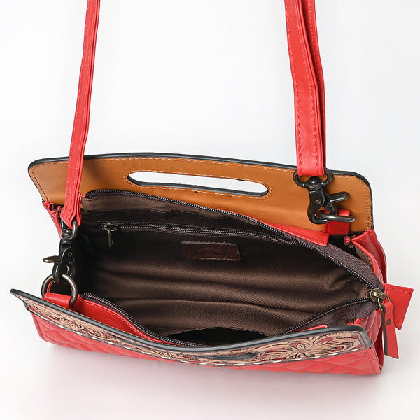 ADBG1677A American Darling Floral Carved Western Leather Clutch Bag