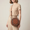 ADBG1684 American Darling Quilted Leather Canteen Bag | Hand-Tooled Floral Crossbody