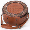 ADBG1684 American Darling Quilted Leather Canteen Bag | Hand-Tooled Floral Crossbody