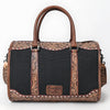 ADBG1765 American Darling Western Hand-Tooled Floral Duffel Bag in Premium Genuine Leather
