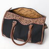 ADBG1765 American Darling Western Hand-Tooled Floral Duffel Bag in Premium Genuine Leather