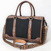 ADBG1765 American Darling Western Hand-Tooled Floral Duffel Bag in Premium Genuine Leather