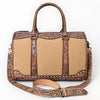 ADBG1765 American Darling Western Hand-Tooled Floral Duffel Bag in Premium Genuine Leather