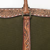 ADBG1765 American Darling Western Hand-Tooled Floral Duffel Bag in Premium Genuine Leather