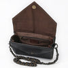 ADBG1767 American Darling Western Hand-Tooled Floral Envelop Bag - Quilted Leather Crossbody