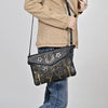 ADBG1769 American Darling Western Leather Envelop Bag - Handcrafted Vegetable-Tanned Crossbody
