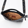 ADBG1770 American Darling Western Hand-Tooled Floral Clutch Bag - Premium Genuine Leather Crossbody