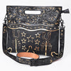 ADBG1770 American Darling Western Hand-Tooled Floral Clutch Bag - Premium Genuine Leather Crossbody