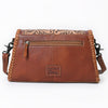 ADBG1771 American Darling Western Hand Tooled Floral Carved Small Cross body Bag in Genuine Leather