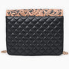ADBGA829 American Darling Floral Carved Hand Tooled Quilted Leather Envelope