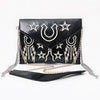 ADBGA831 American Darling Handcrafted Embroidered Leather Envelope Bag
