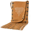 ADBGA832 American Darling Handcrafted Suede Chaps Bag with Fringes and Conchos