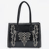 ADBGA834 American Darling Embroidered Buck-stitched Western Leather Tote Bag