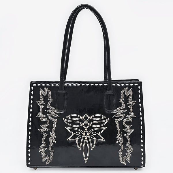 ADBGA834 American Darling Embroidered Buck-stitched Western Leather Tote Bag