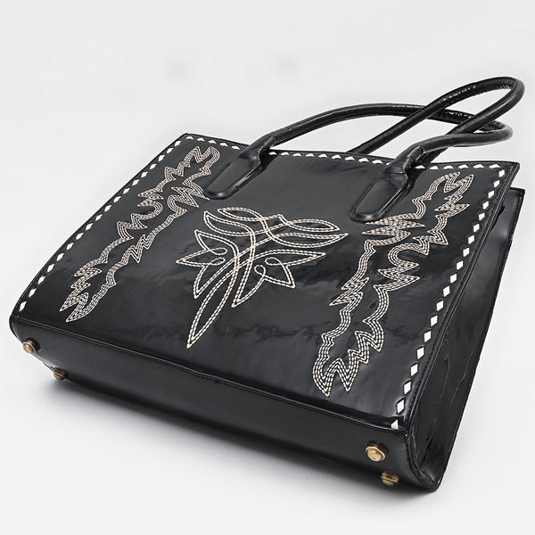 ADBGA834 American Darling Embroidered Buck-stitched Western Leather Tote Bag