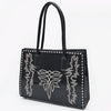 ADBGA834 American Darling Embroidered Buck-stitched Western Leather Tote Bag