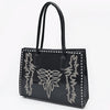 ADBGA834 American Darling Embroidered Buck-stitched Western Leather Tote Bag