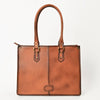 ADBGM735 American Darling Handcrafted Quilted Leather Tote Bag with Boot Stitched Accents