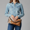 ADBG1775 American Darling Western Hair-On Cowhide Sunglass Case - Handcrafted Leather Eyewear Sleeve