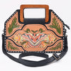 ADBG1776 American Darling Hand-Tooled Floral Cross body Bag - Handcrafted Western Leather Purse