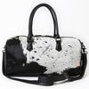 ADBG1779 American Darling Western Hair-On Cowhide Duffel Bag - Handcrafted Leather Travel Bag