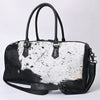 ADBG1779 American Darling Western Hair-On Cowhide Duffel Bag - Handcrafted Leather Travel Bag