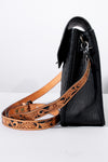 ADBG1780 American Darling Hand-Tooled Floral Cross body Bag - Quilted Western Leather Purse