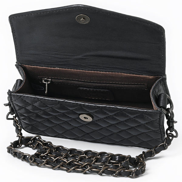 ADBG1782 American Darling Hand-Tooled Floral Small Cross body Bag - Quilted Western Leather Purse