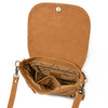 ADBGA836 American Darling Genuine Suede Leather Fringe Cross body Bag with Embroidery