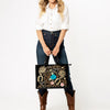 ADBGA838 American Darling Embroidered Genuine Leather Western Tote Bag