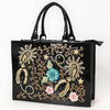 ADBGA838 American Darling Embroidered Genuine Leather Western Tote Bag