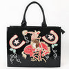ADBGA842 American Darling Handcrafted Embroidered Western Genuine Leather Tote Bag