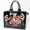 ADBGA842 American Darling Handcrafted Embroidered Western Genuine Leather Tote Bag